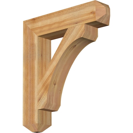 Ekena Millwork Legacy Craftsman Rough Sawn Bracket, Western Red Cedar, 6"W x 30"D x 34"H BKT06X30X34LEC04RWR